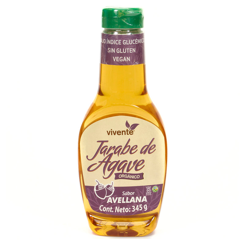 Organic agave syrup hazelnut flavor 345g