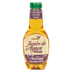 Jarabe de agave orgánico Vivente sabor avellana 345 g