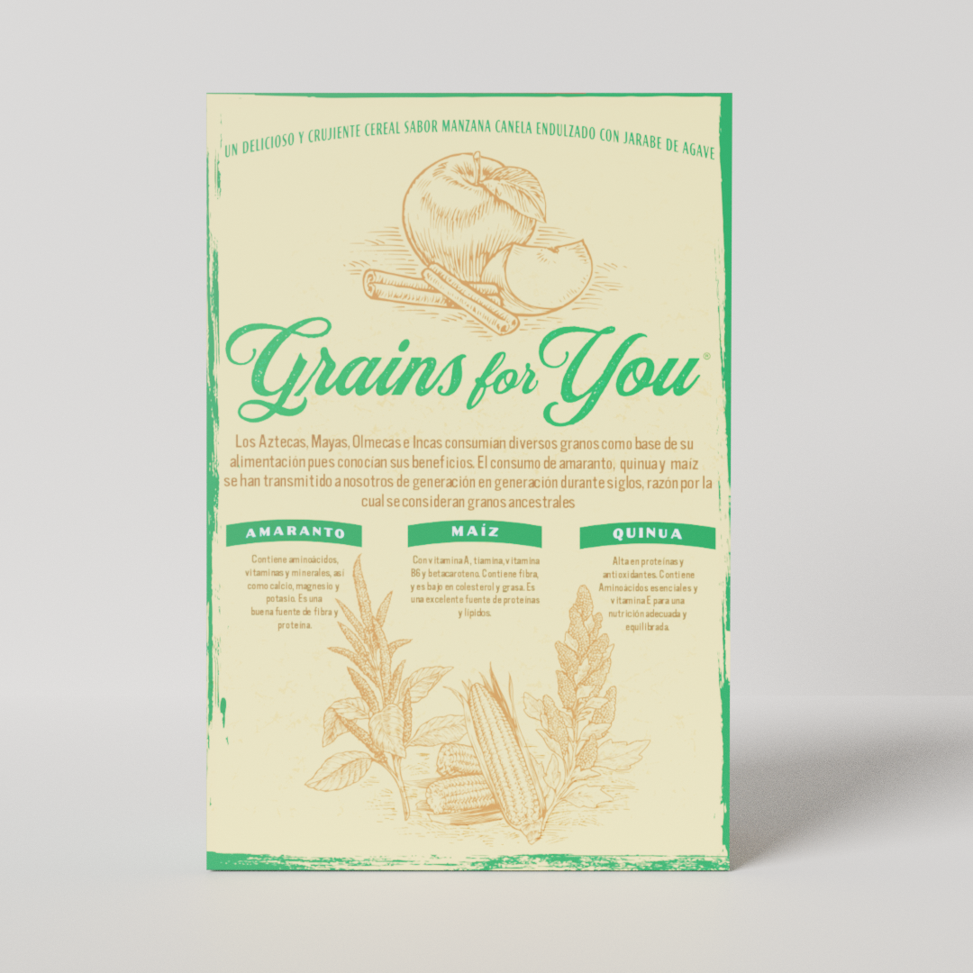 Cereal Grains for You sabor manzana canela