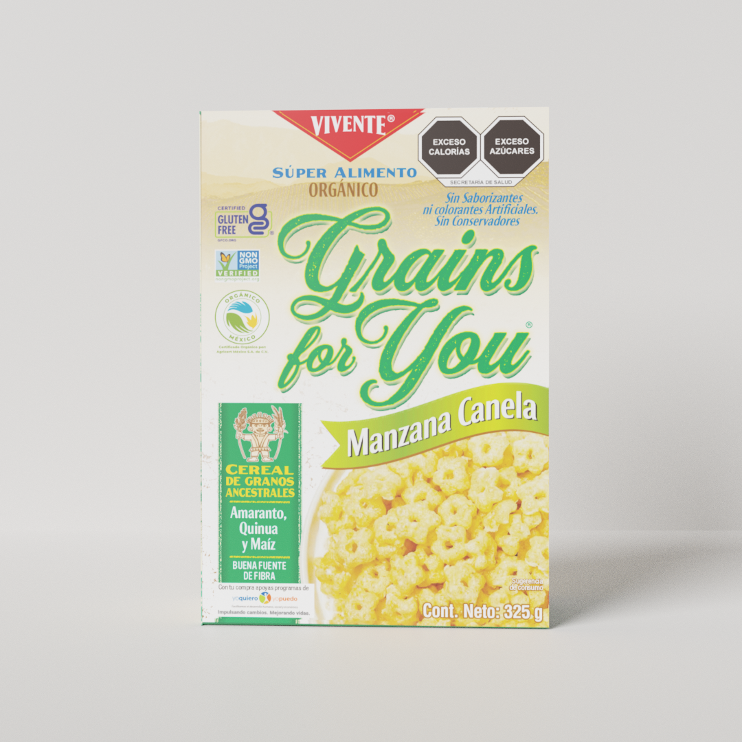 Cereal Grains for You sabor manzana canela