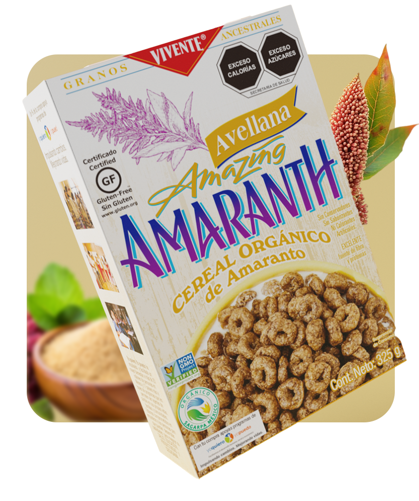 Cereal Amaranth de amaranto avellana