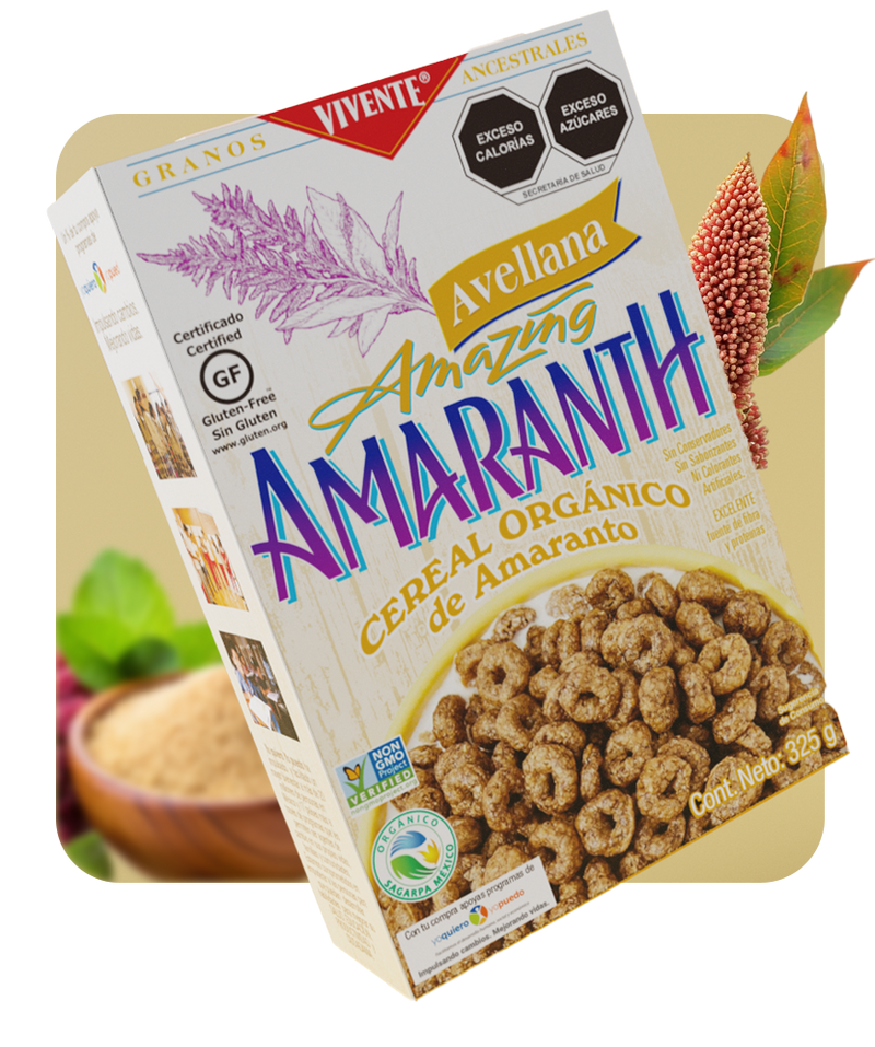Cereal Amaranth de amaranto avellana