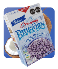 Cereal de Maíz Azul sabor coco tostado