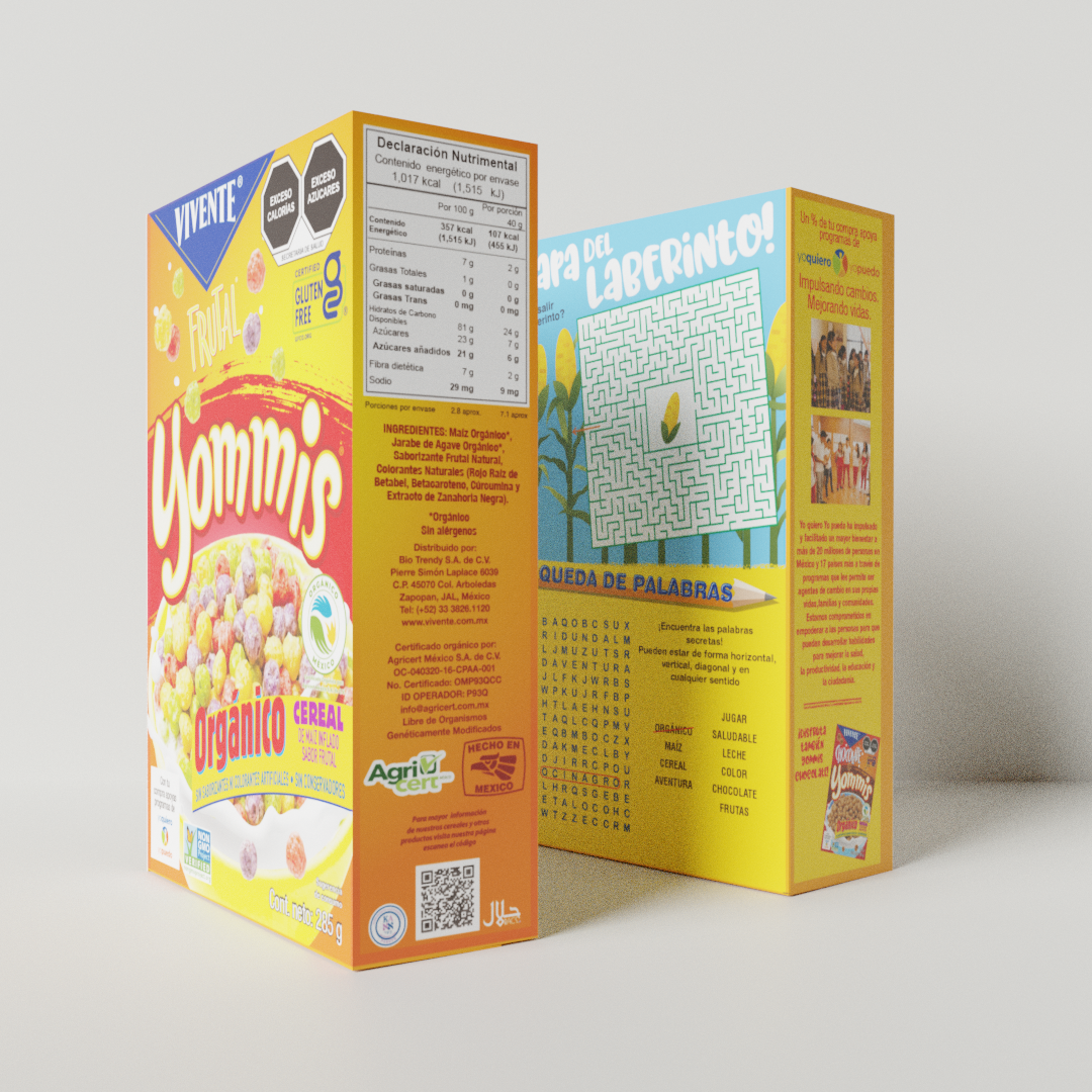 Cereal Yommis sabor frutal