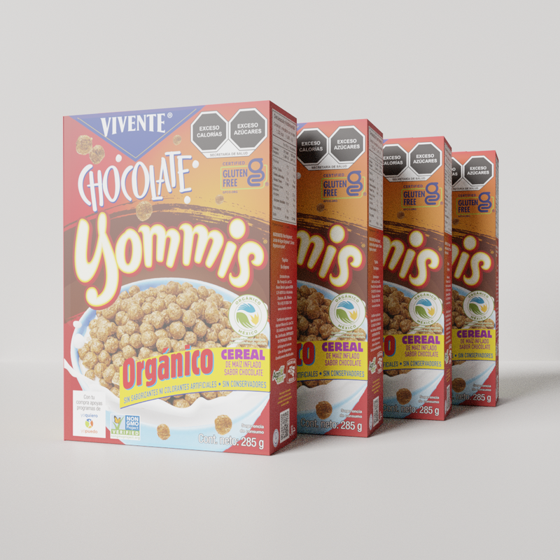 Paquete de Cereal Yommis sabor chocolate