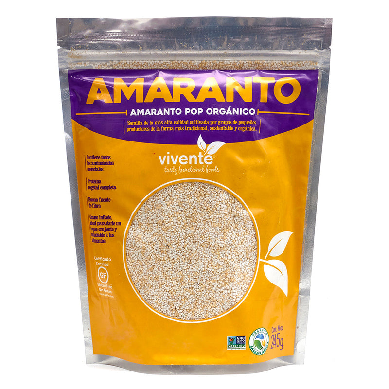 Vivente organic pop amaranth seeds 245 g
