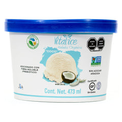 Helado orgánico de coco Vivente Pinta 473ml