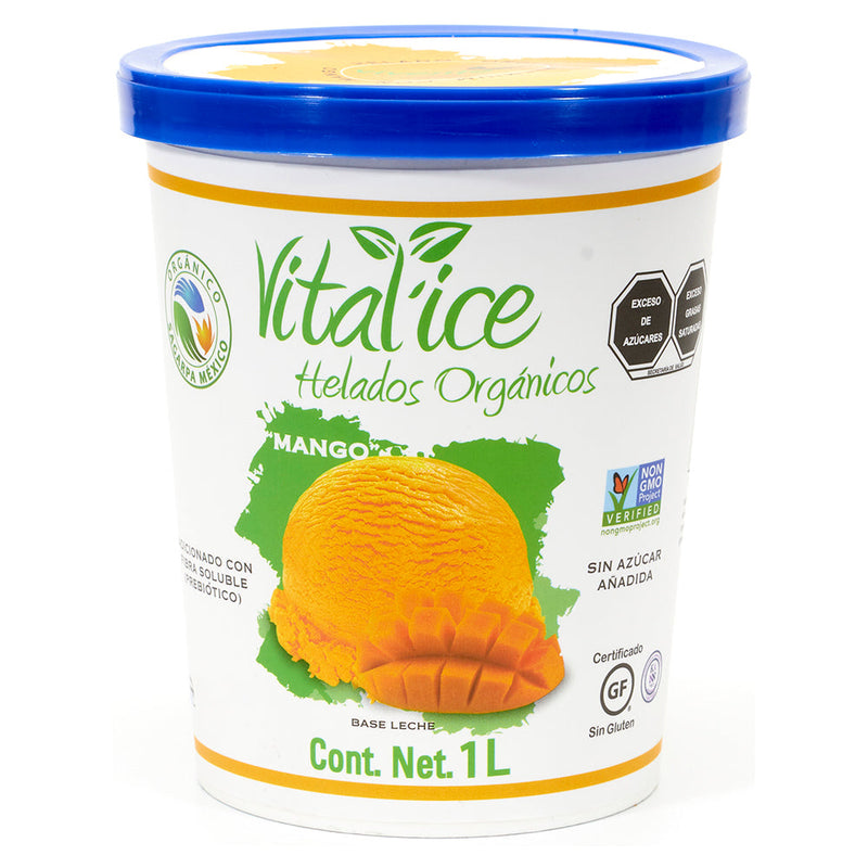 Helado orgánico de mango Vivente 1 litro