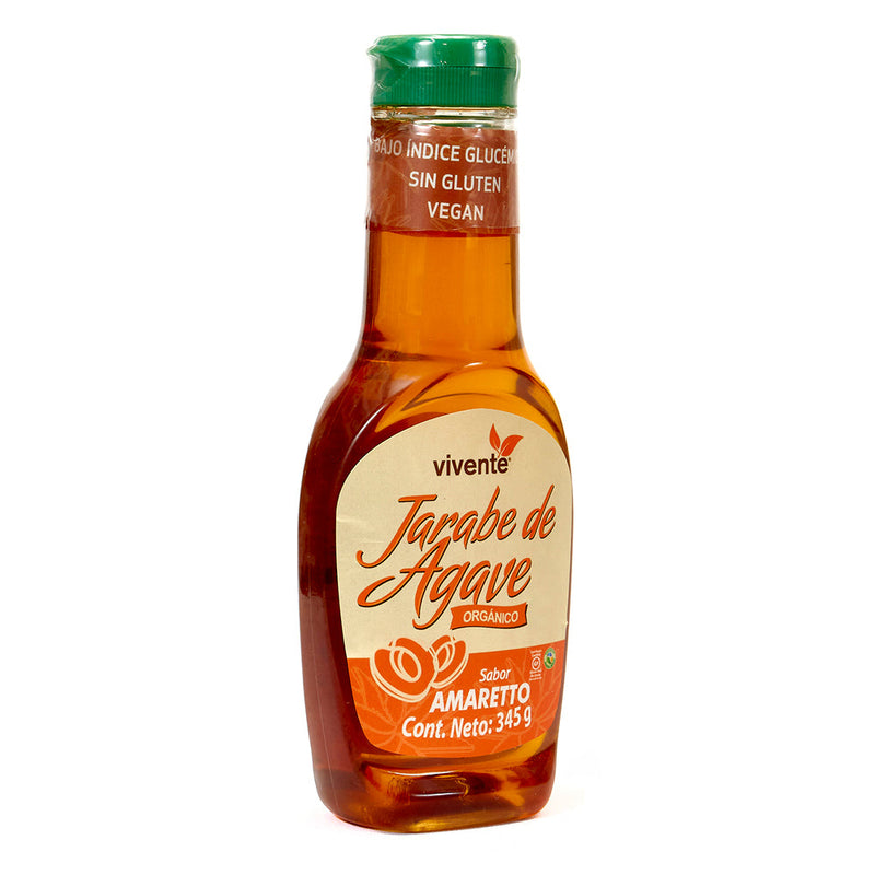 Organic agave syrup Vivente amaretto flavor 345 g