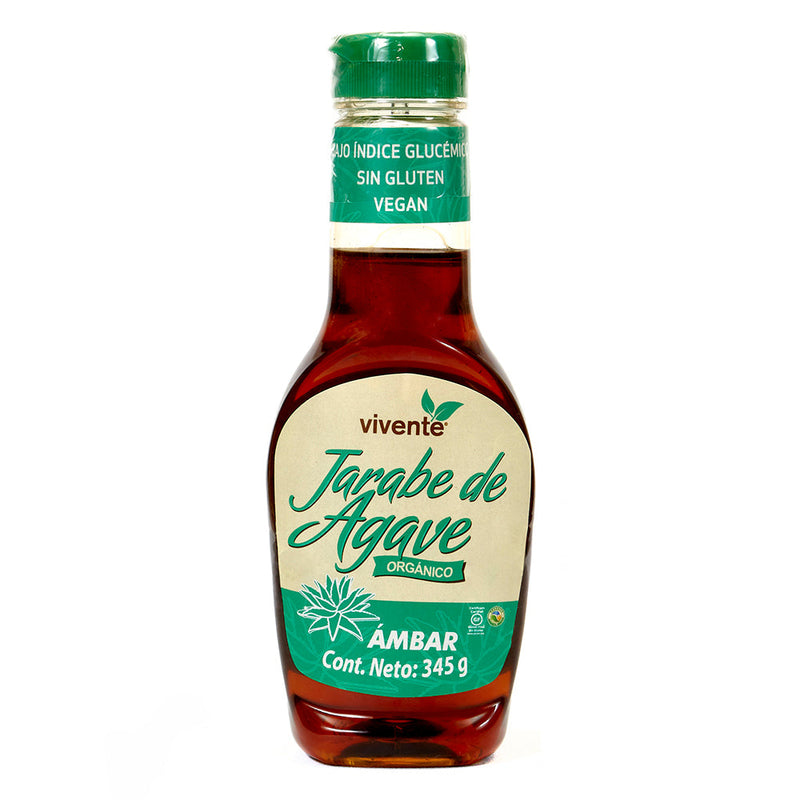 Organic agave syrup Vivente amber flavor 345 g