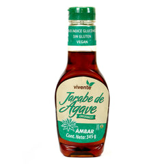 Organic agave syrup Vivente amber flavor 345 g