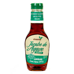 Jarabe de agave orgánico Vivente sabor ambar 345 g