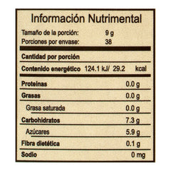 Jarabe de agave orgánico Vivente sabor canela - capuccino 345 g