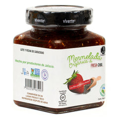 Vivente organic jam strawberry-chia flavor 225g