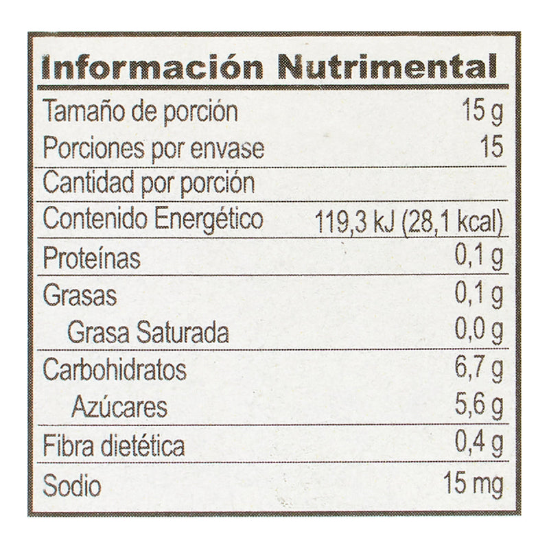 Mermelada orgánica Vivente sabor piña- nopal 225 g