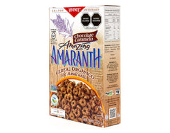 Cereal Vivente Amaranth con chocolate - caramelo 325 g - Empaque Costado