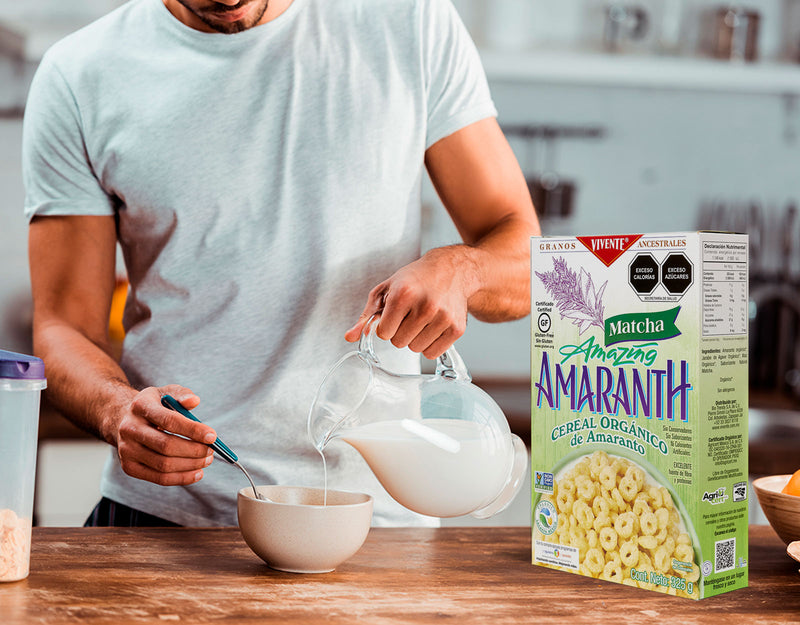 Cereal Vivente Amaranth con matcha 325 g