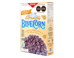 Cereal Vivente Blue Corn sabor Galleta Jengibre 325 g - Empaque Costado