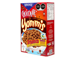 Cereal Vivente Yommis sabor chocolate 285 g - Empaque Costado
