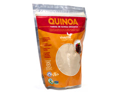 Harina de quinoa orgánica Vivente 643 g - Empaque Frente